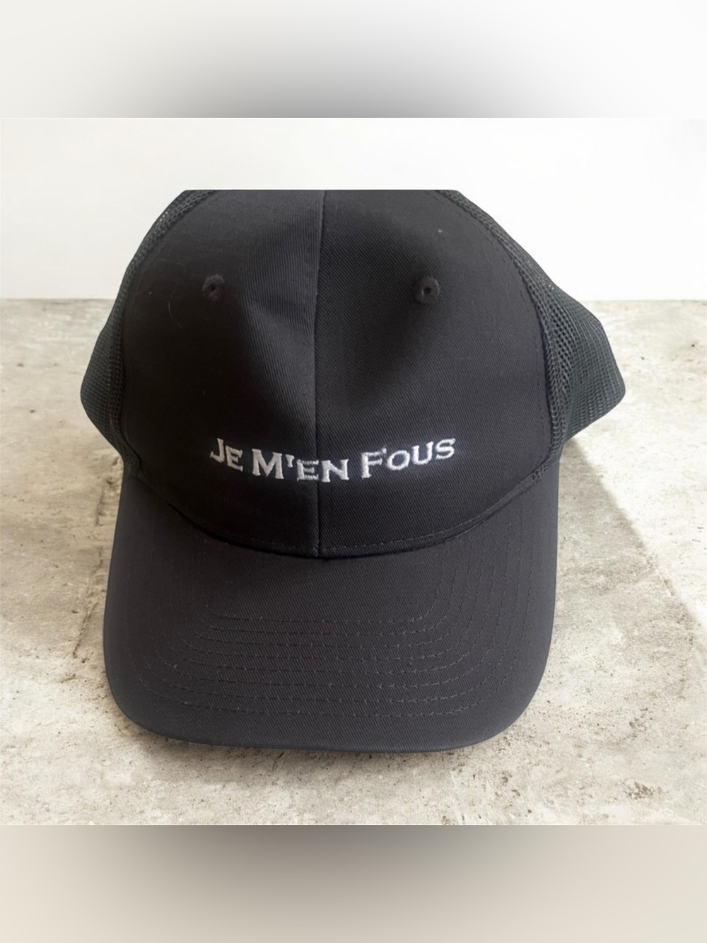 Black Mesh Baseball Cap